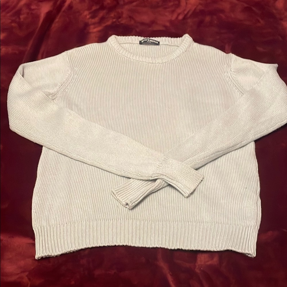 Brandy Melville Grey Crew Neck Sweater One Size